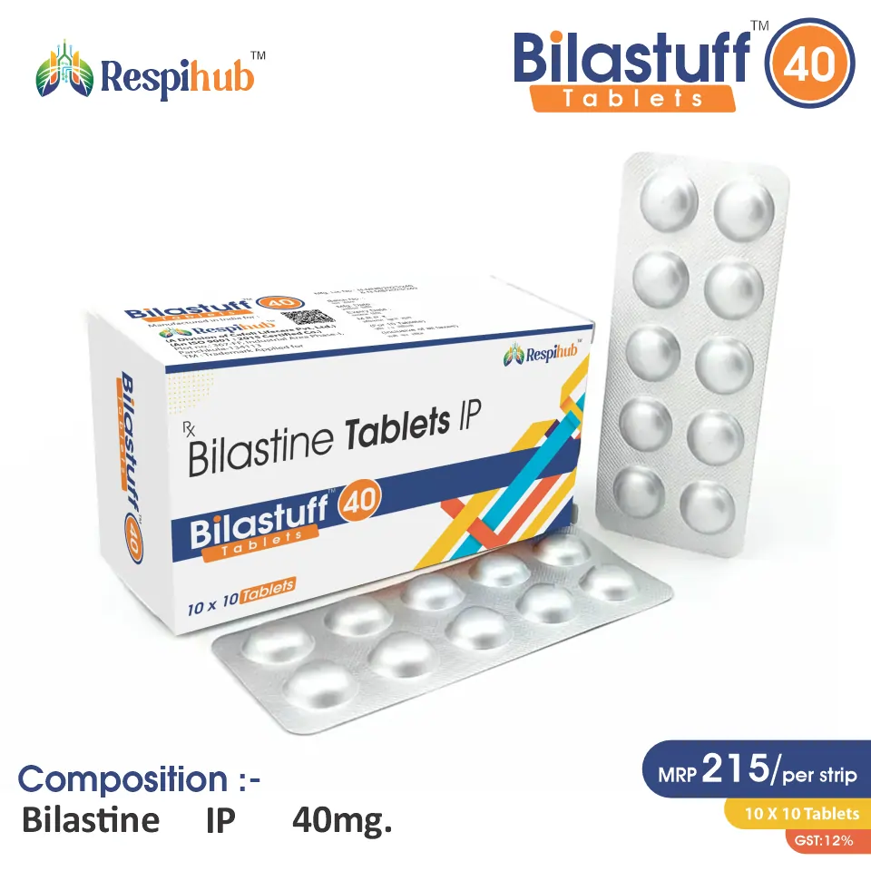 Bilastine 40mg Tablet at Best Price in PCD Pharmacia Franchise for Antihistamine and Allergy Relief, Chronic Urticaria